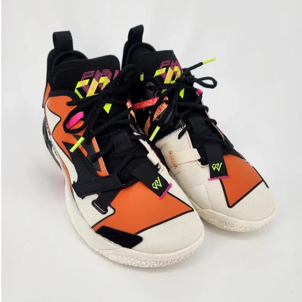Jordan Why Not Zer0.4 Basketball Shoe Pale Ivory/Black/Orange Men’s 9.5